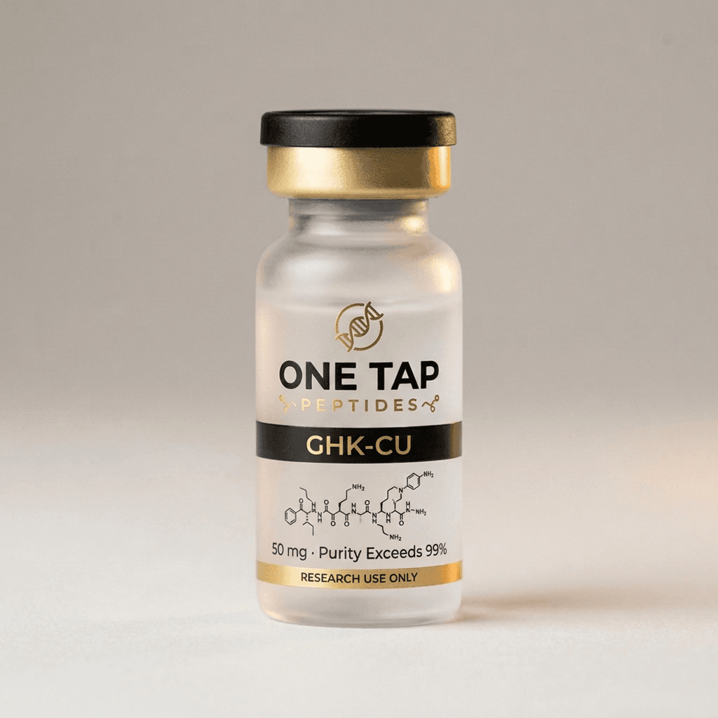 GHK-Cu research vial render