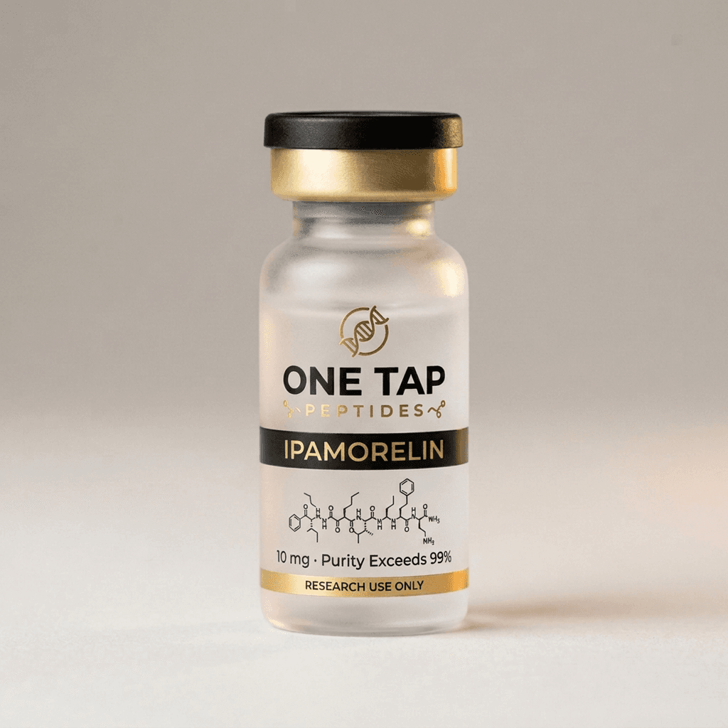 Ipamorelin research vial render
