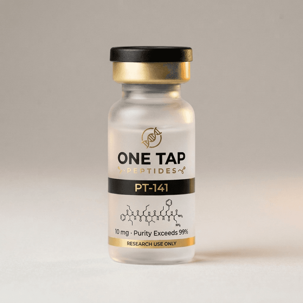 PT-141 (Bremelanotide) research vial render