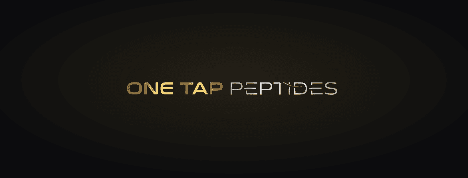 One Tap Peptides brand banner